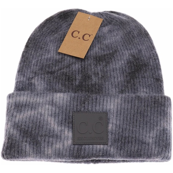 C.C Accessories - C.C Beanie - Tie Dye Beanie - Charcoal